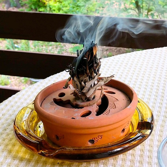 White Sage Stick Organic Dried Floral Hand Crafted Home Decor 8” Sachet New - Picture 17 of 17